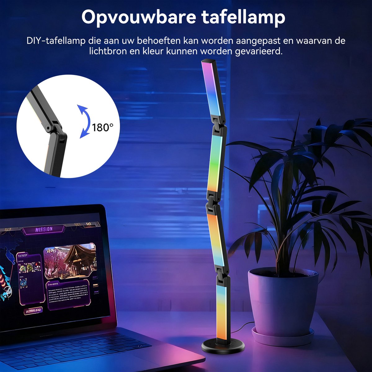Rayofi Light Bar RGB: 360° RGB-verlichting met muzieksynchro thumbnail 7