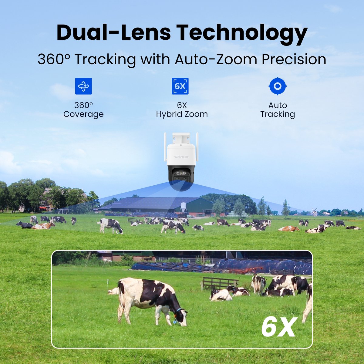 Reolink ColorX 2K 4G LTE Beveiligingscamera Buiten met Auto-Zoom - afbeelding 3