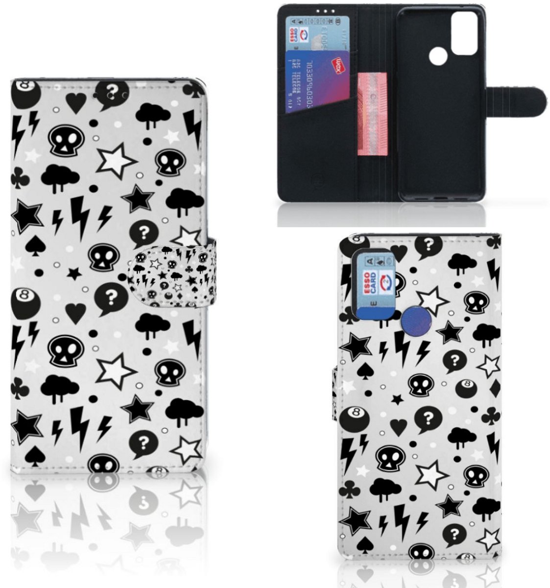 Telefoonhoesje met Naam Alcatel 1S (2021) Silver Punk