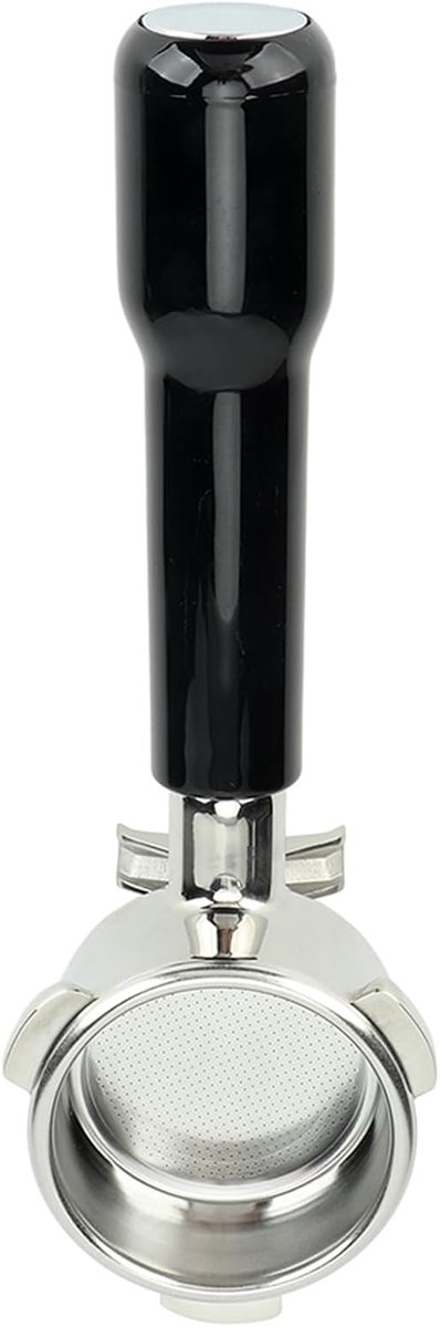 Koffiefilterhouder - Portafilter - Espresso Bereiden - Dubbele Stroom Ontwerp - 54mm - Zwart