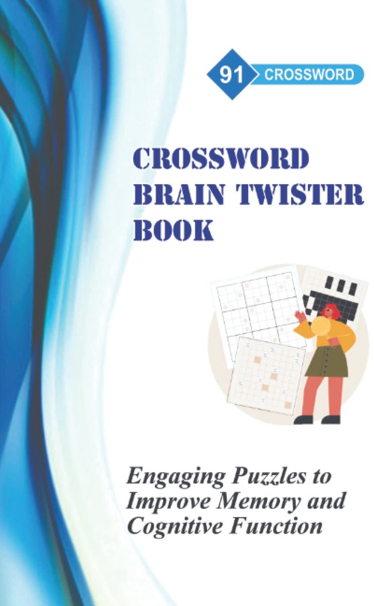 Puzzelboek Kruiswoord - Woordspel Boek - Mentale Training - Uitdagende Puzzels - 30 Pagina's