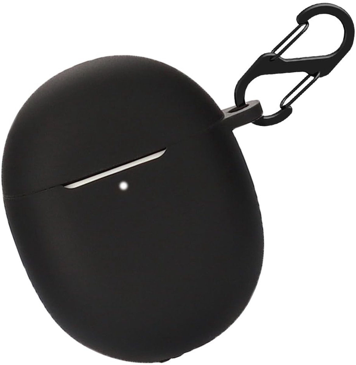 Allecto - Beschermhoes Google Pixel Buds Pro - Schokbestendig - Zwart - Sleutelhanger - Duurzaam - Draadloze Oortjes - Zwart Model