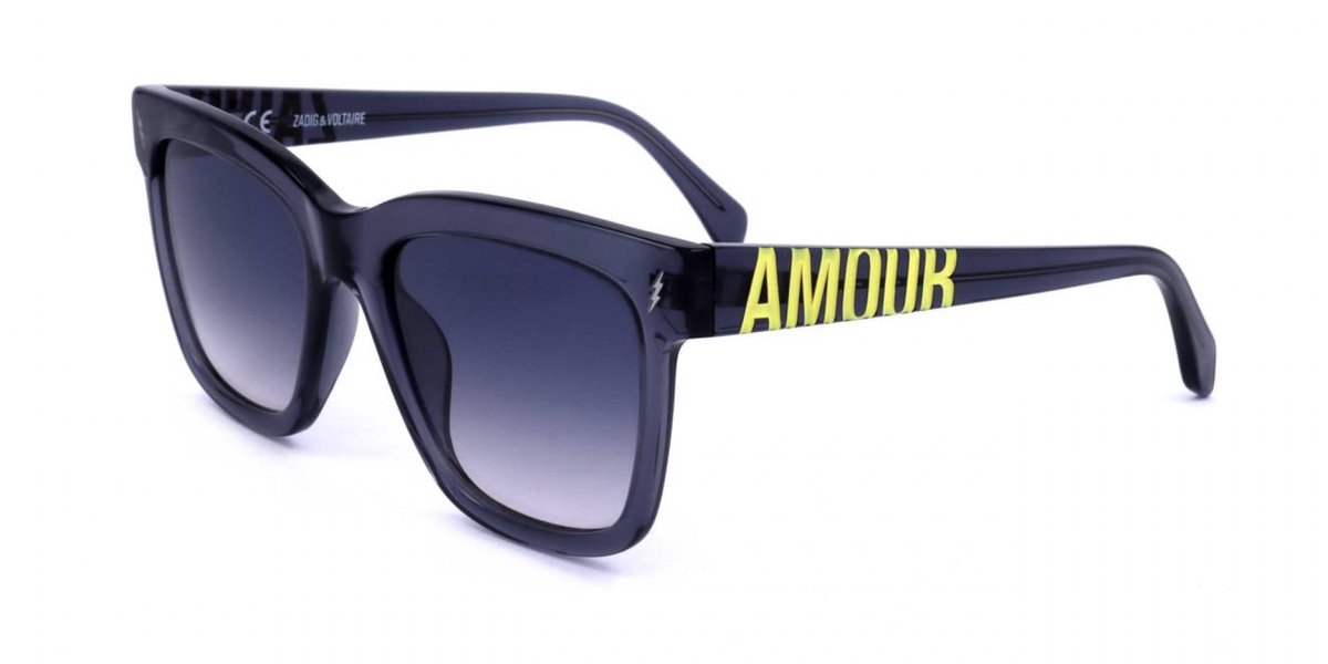 Zadig & Voltaire SZV188 Shiny blue grey 53/20/140 WOMAN Zonnebrillen