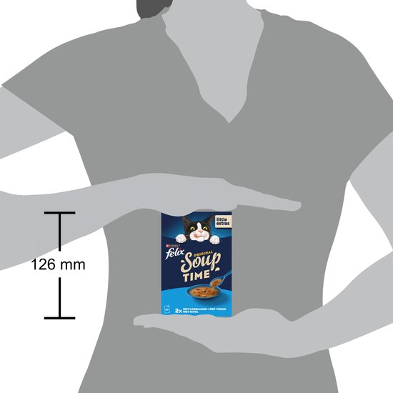 Felix Soup Tender Strips met rund/kip/lam (6x48g) | Voordelig