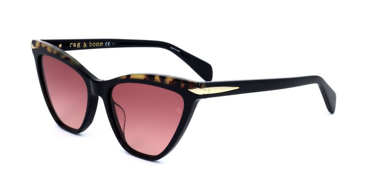 Rag & Bone RNB1021/S Black 55/17/145 WOMAN Zonnebrillen