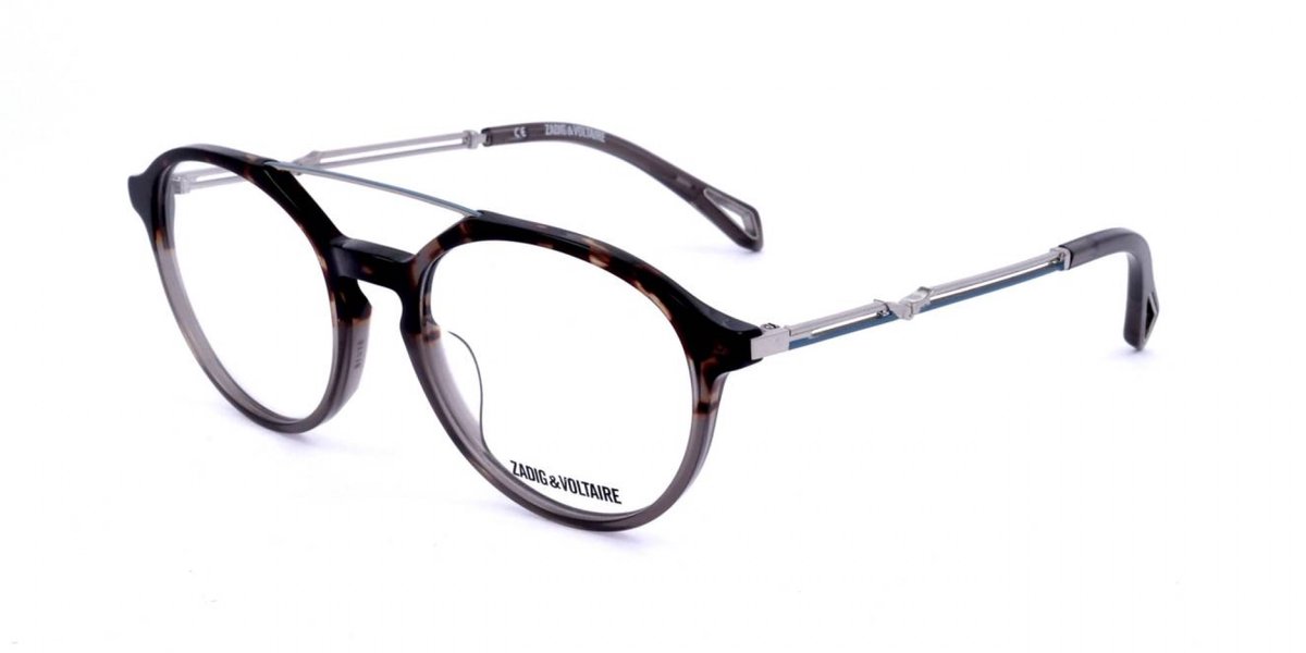 Zadig & Voltaire VZV260 Havana top shiny grey 51/19/140 UNISEX Brilmonturen
