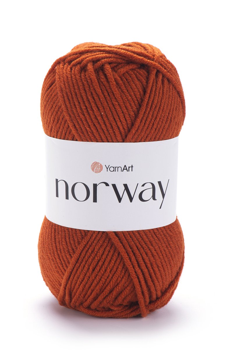 YarnArt Norway – Dik acryl garen – 100g – 105m – voor breien en haken – wintergaren - Kleur 847