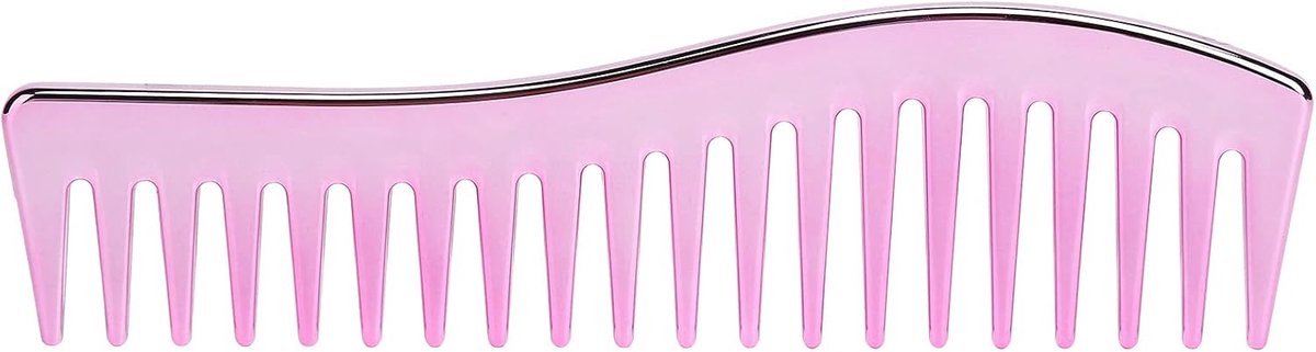 Grove Kam - Haarontwarrende Kam - Dagelijks Gebruik - Hittebestendig Plastic - 18 cm Lengte - Paars Roze