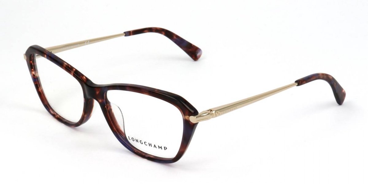 Longchamp LO2617 Marble brown/purple 53/15/135 WOMAN Brilmonturen