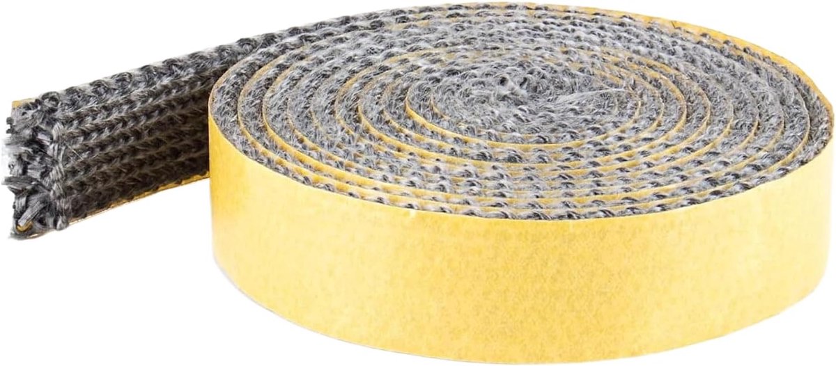 Kachel Deurpakking - Glasvezel Tape - Warmte Isolatie - Hoge Temperatuur - 400x1.2x0.3cm