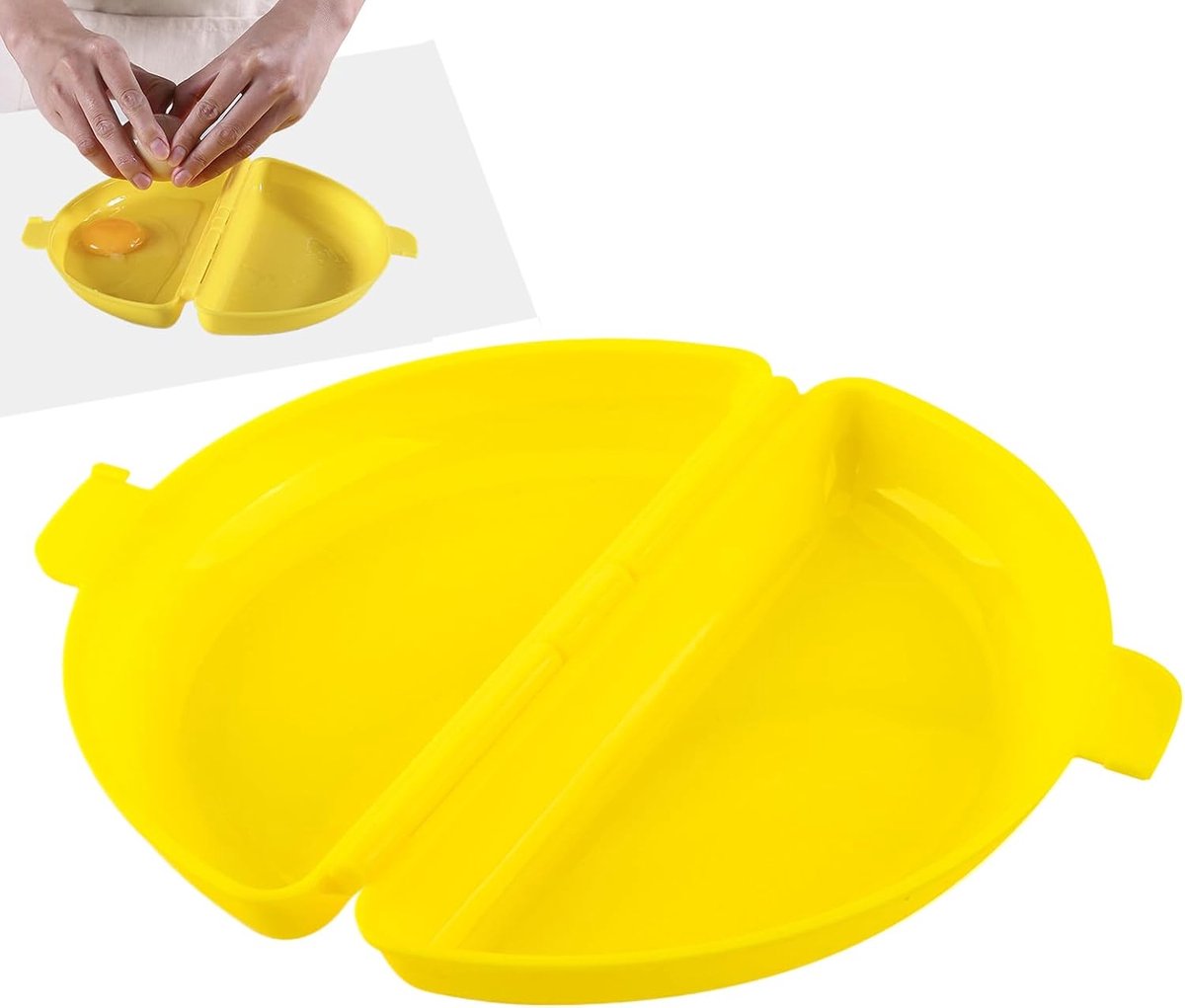 Eierkoker Magnetron - Omelet Maker - Snel Ontbijt Maken - Herbruikbaar Siliconen - 21x12cm