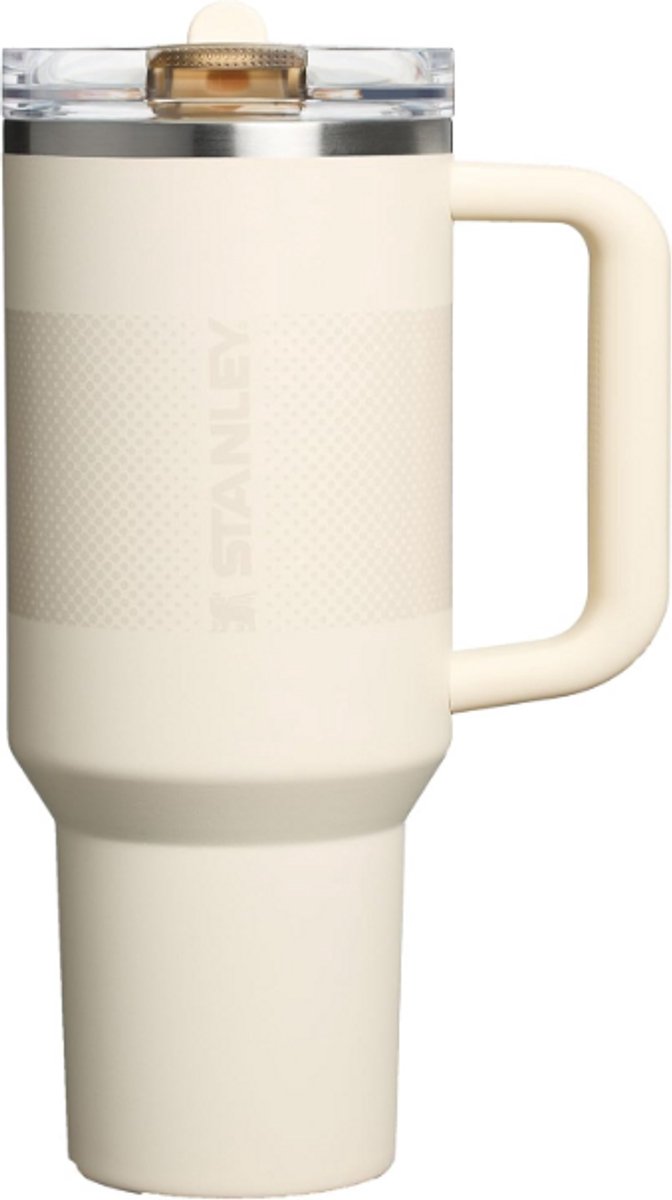 STANLEY Quencher ProTour Flip Straw Tumbler 1.2L (Cream Fade) - Lekvrije Drinkbeker met Rietje & Handvat – RVS Geïsoleerd – BPA-vrij – Cupholder Geschikt