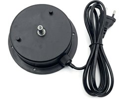 KIMU® Discobal Motor Roterend - Max. 3 KG - Voor Discobol Ø 10-20-30-40 cm Disco Spiegelbal - Discobalmotor Spiegelbol Draaien Draaimotor Halloween