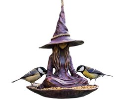 Vogelvoeder Station - Voerbak Buiten - Vogels Voeren - Weerbestendig Alle Seizoenen - 18x18x23 cm