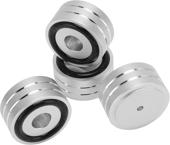 Luidspreker Spikes - Isolatie Voeten - Trillingen Dempen - Hoge Hardheid Aluminium - 4 Stuks - Zilver van Merkloos — afbeelding 4
