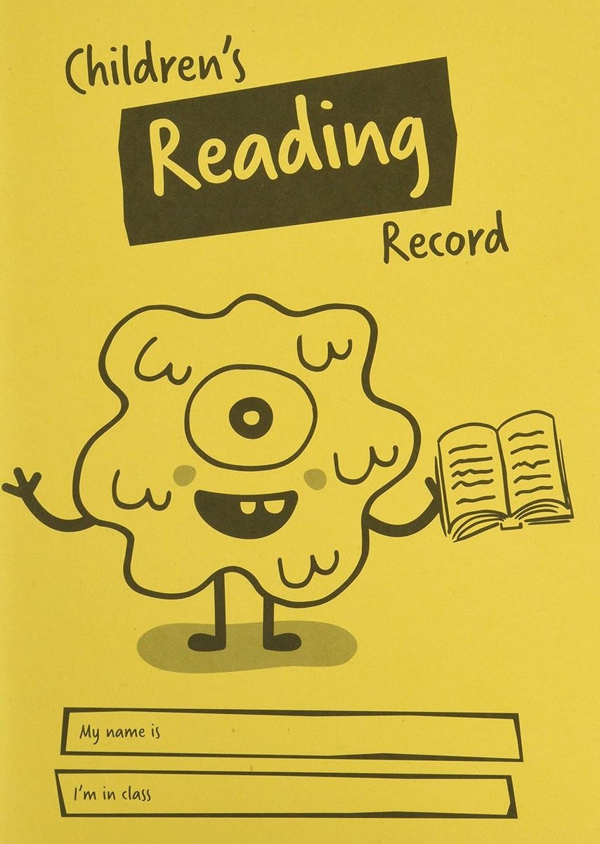 Leesopnames Kinderen - Leeslogboeken - Thuis Leren - 40 Pagina's - A5 Formaat - Geel