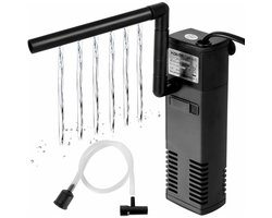 Aquariumfilter - Waterpomp - Inwendig Filter met Stroomregeling - 1 stuk - Transparant