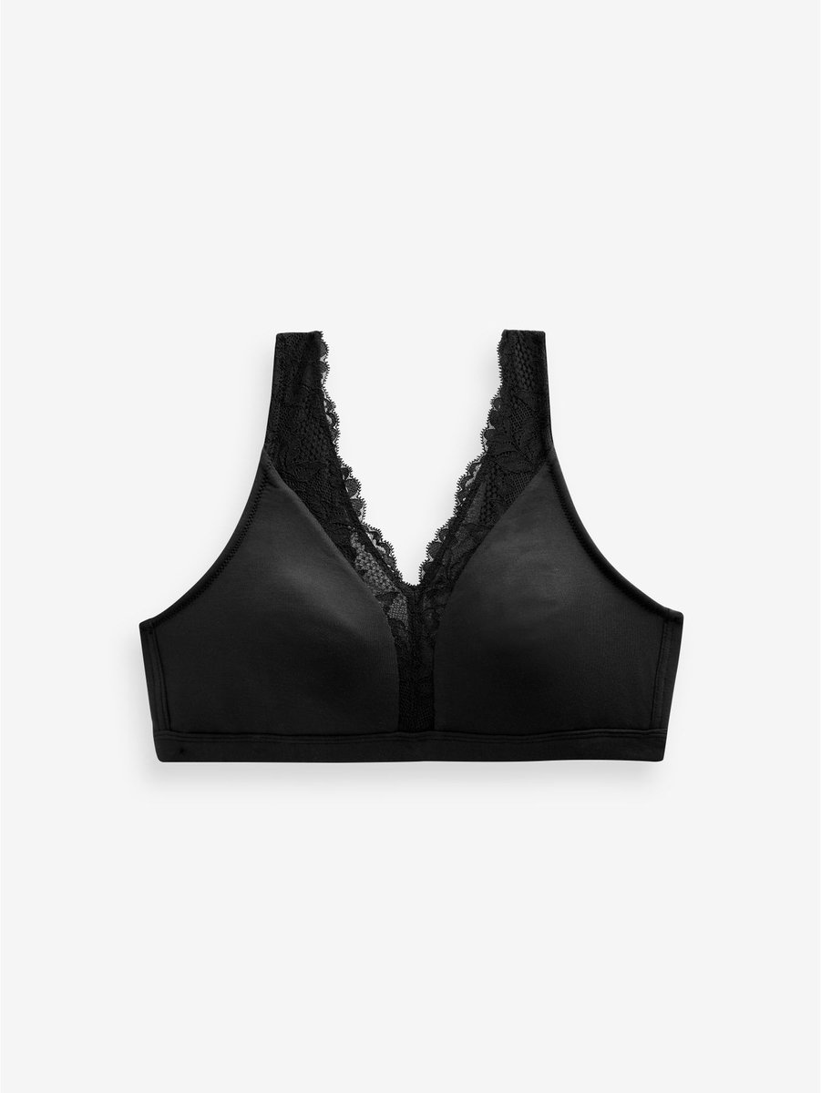 Next Dames - Superzachte Ultimate Comfort B-H beha zonder vulling en zonder beugel - Zwart Black