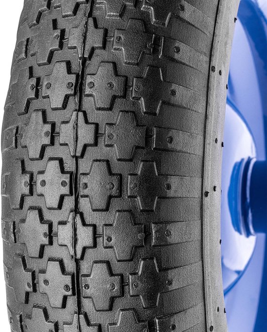 KADAX kruiwagenwiel 390 x 90 mm met as, aluminium velg en kunststof band, reservewiel 4.80/4.00-8 voor kruiwagens, kruiwagenwiel met asgat van 20 mm van Merkloos	 — afbeelding 5
