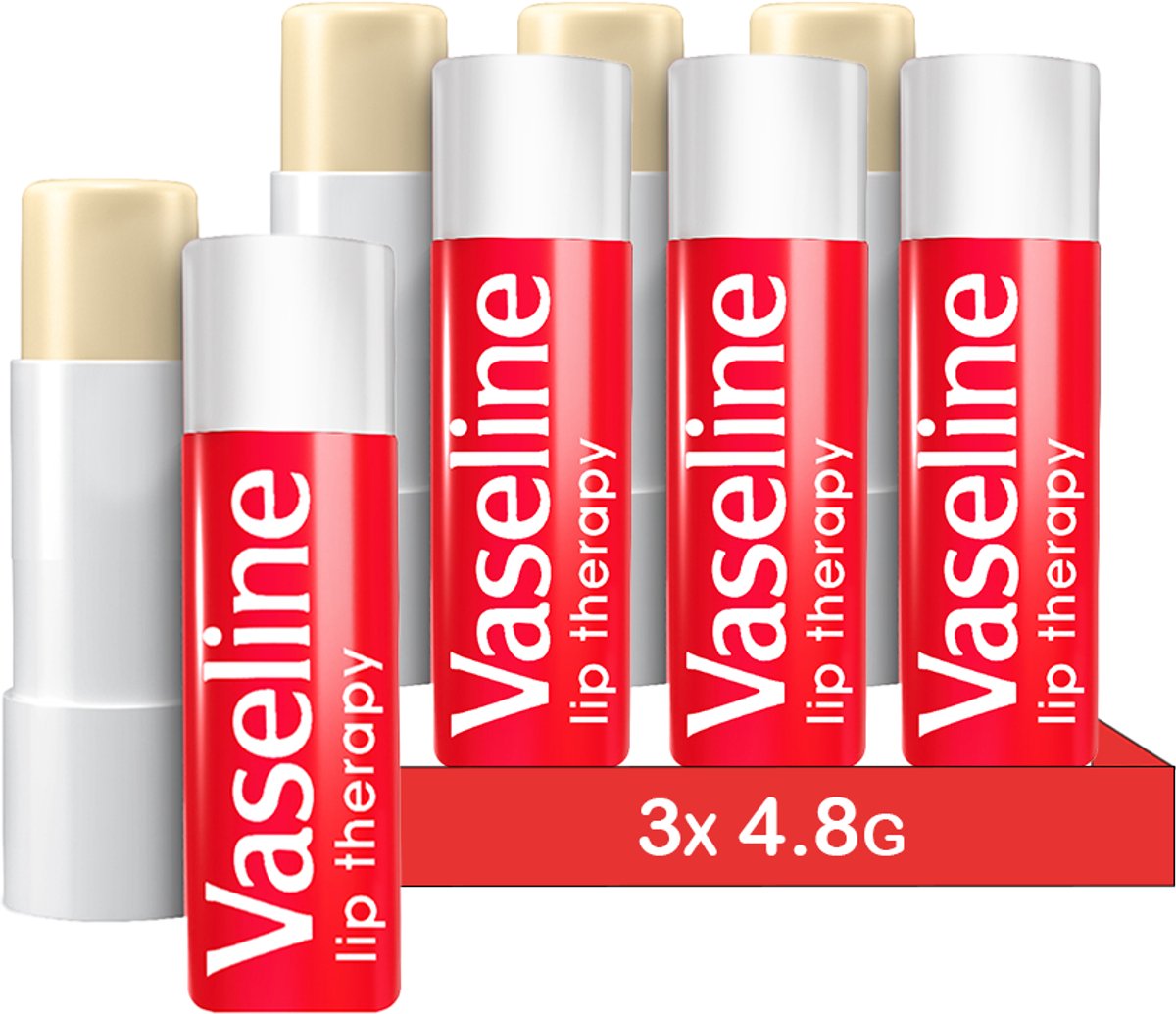 Vaseline Lip Therapy Rosy I Voedende lippenbalsem I Hydratered I 3 x 4,8g