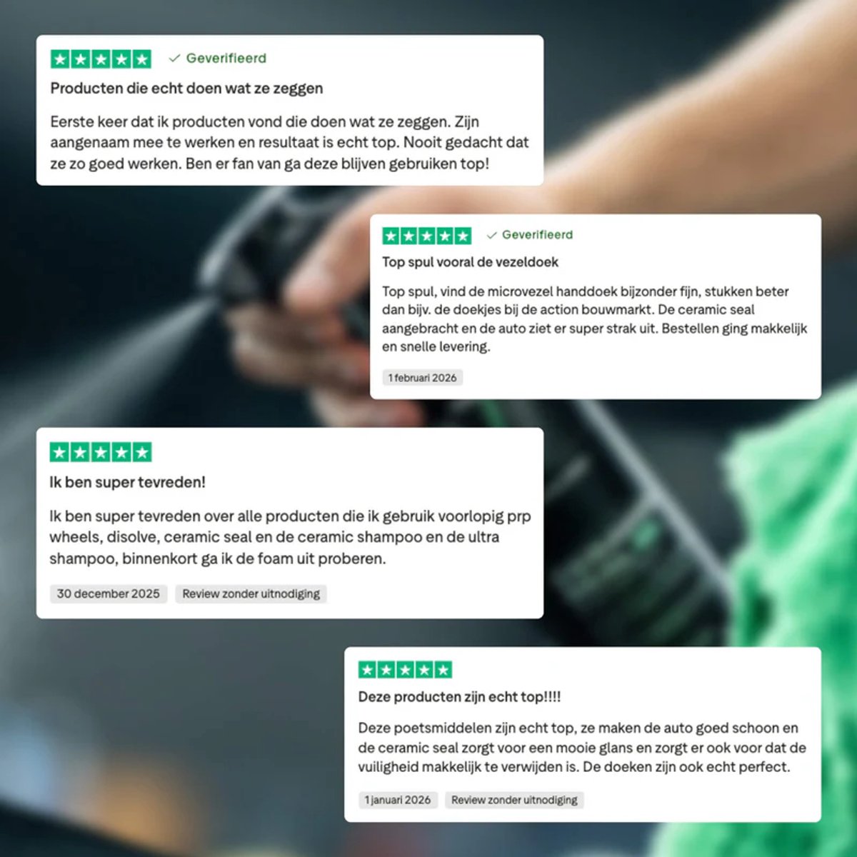 Detailrs Ceramic Seal 2.0 - Autoshampoo - Auto wassen - Autowax - Water & vuilafstotend - Voor Auto & Motor - 500ml – foto 6