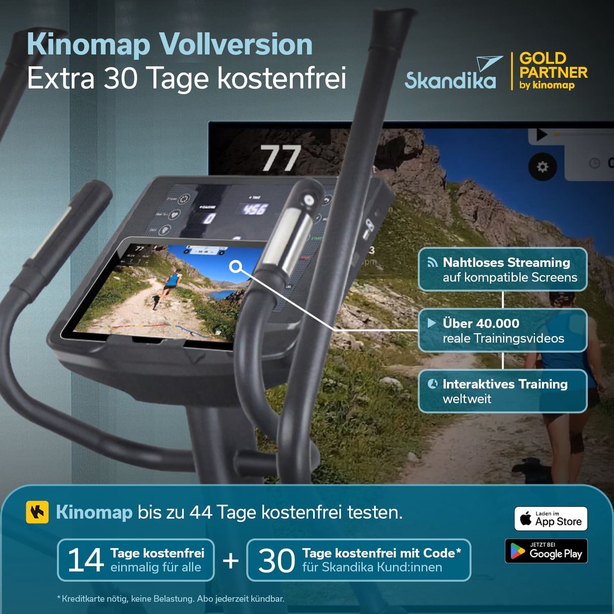 Skandika Crosstrainer Carbon P30-S | Elliptische Trainer - afbeelding 2