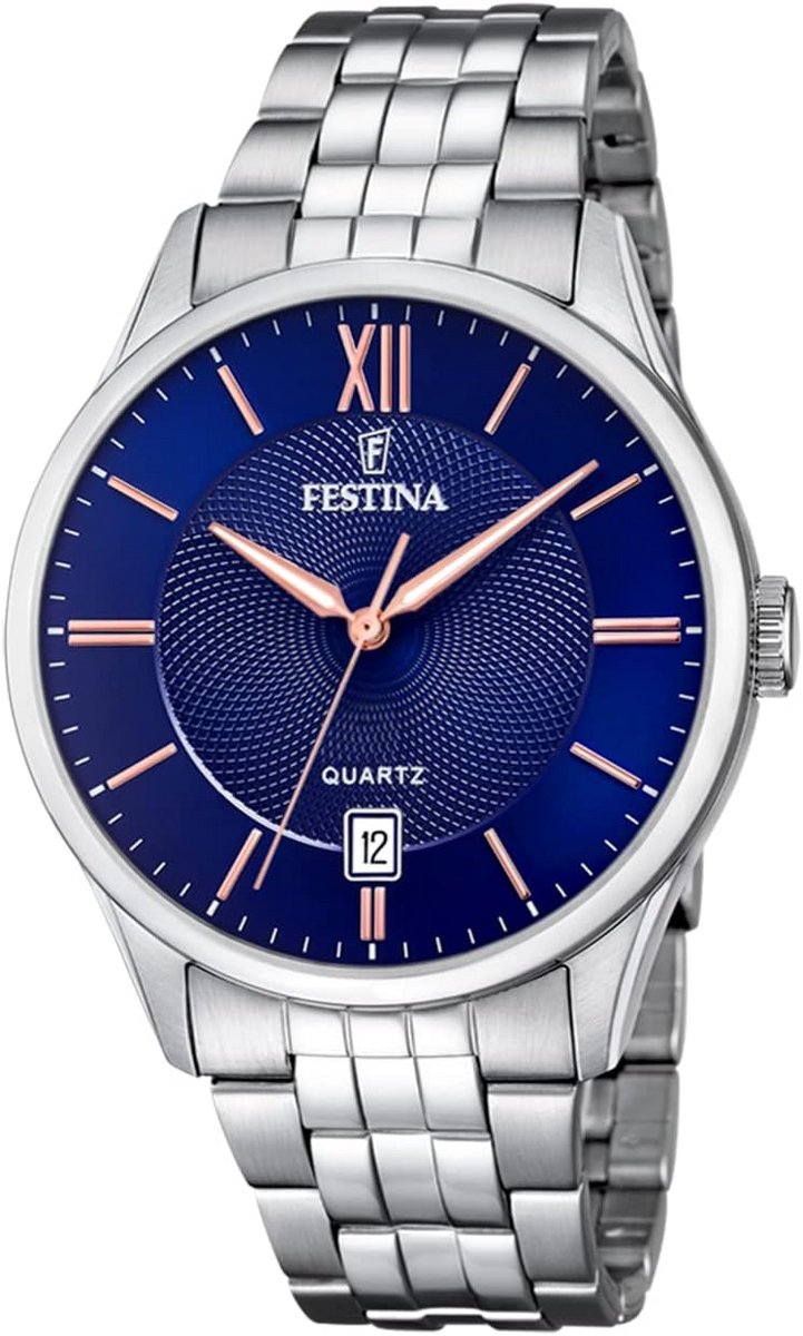 Zilverkleurig Herenhorloge RVS Band Analoge Quartz Tijdmeting