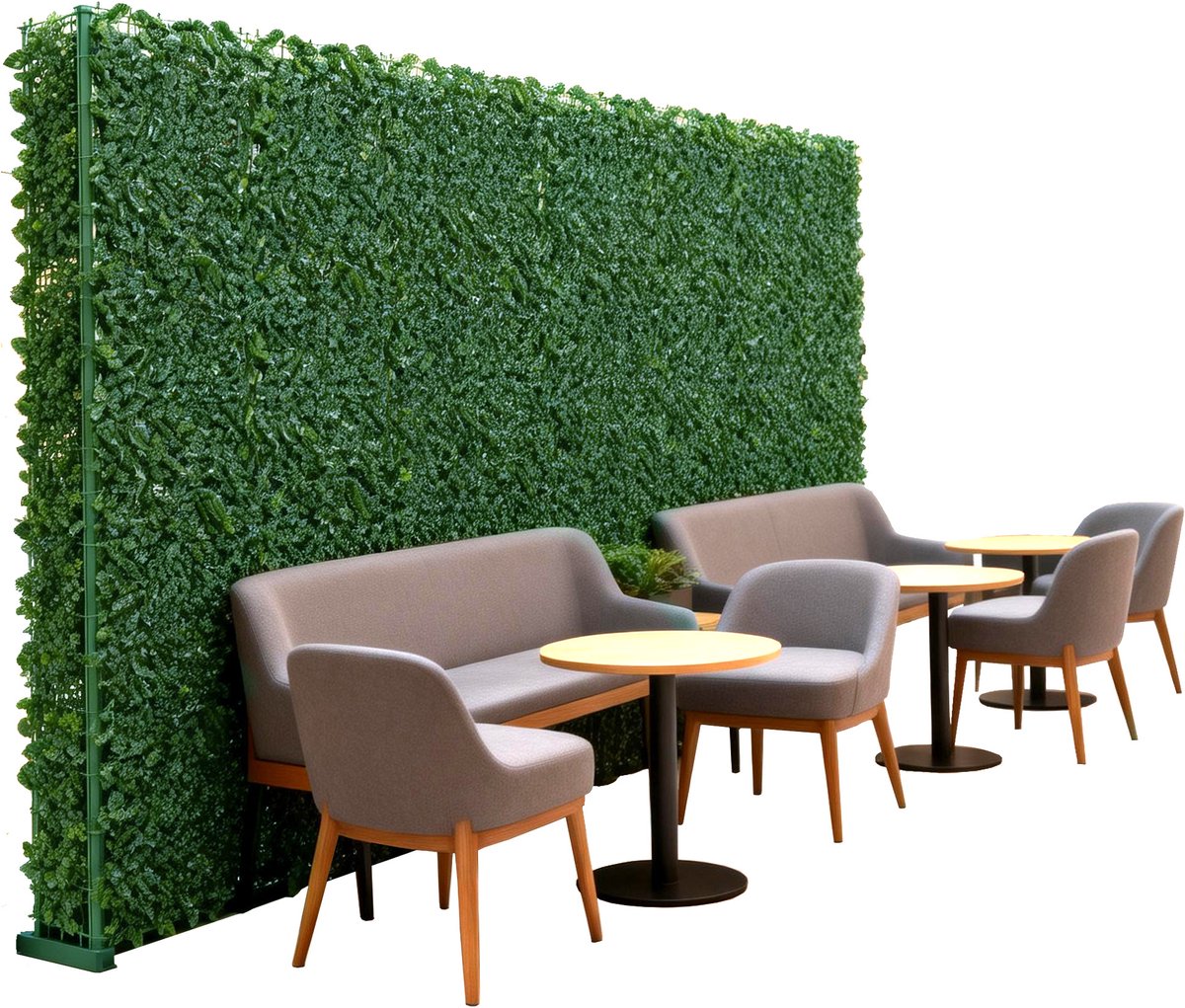 ACXIN Kunstmatige Haag - Privacy Scherm Bladerenlook - UV-bestendig - Netweefsel Achterkant - Tuin, Balkon, Patio - 100x300 cm