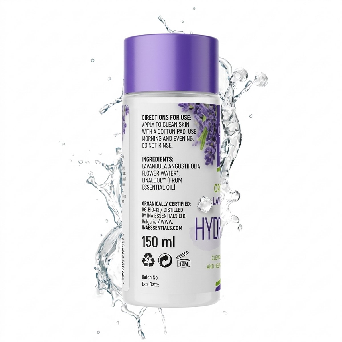 Bio Lavendelwater Hydrolina tegen Acne – 150 ml