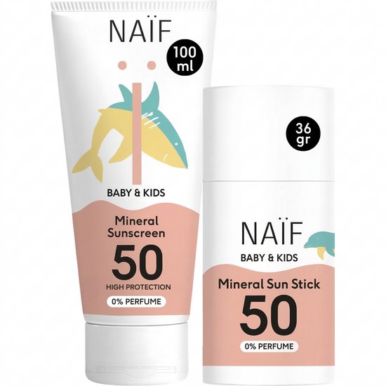 Mineral Sunscreen Duo for Baby & Kids SPF50 0% Perfume