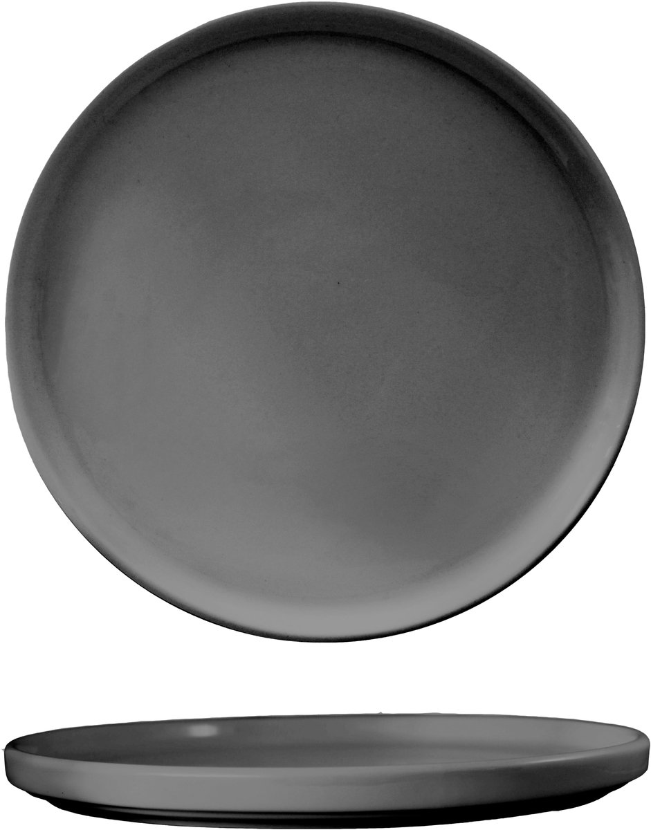 Duralite- Black Label- Walled Plate- Bord opstaande rand- 16.0 cm- set á 4 stuks - 210w