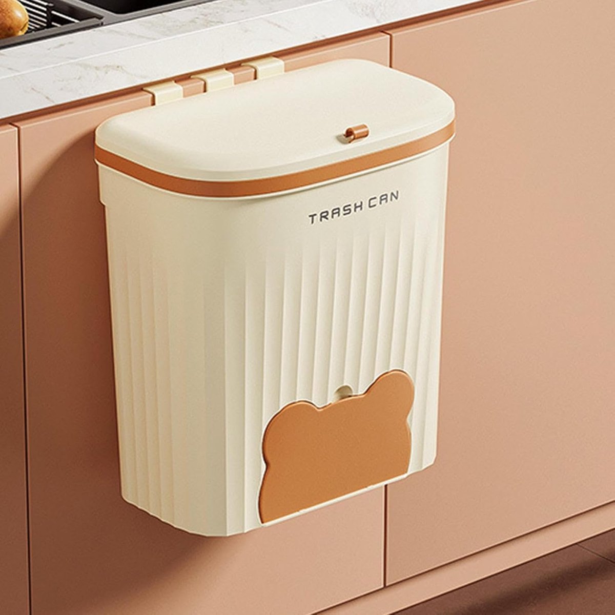 Hangbak Keukenafvalemmer Met Deksel voor Aanrechtblad of Kastdeur - Compostbak