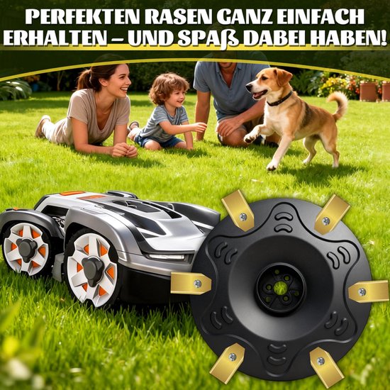 Premium Robotmaaier Accessoires - geschikt voor Husqvarna Automower 305 - 310 - 315x - 405 - 410 - 415x - 535 AWD - Maaischijf met 6X messen - Met glasvezel versterkte maaischijf van Merkloos	 — afbeelding 5