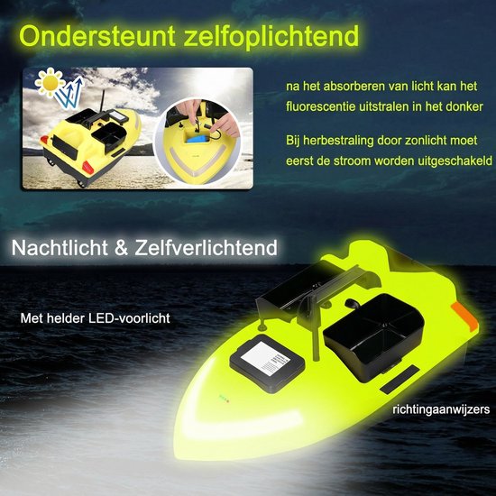 GPS Voerboot - 500 m Bereik - Automatische Terugkeer - Met Fishfinder - Voor Karpervissen — afbeelding 5
