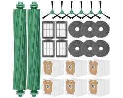 GELLDG 505 Combo Accessoires geschikt voor iRobot Roomba Plus 405/505/507/506 Kits - 24 stuks - Inclusief 2 rolborstels, 6 stofzakken, 6 dweilen, 4 filters en 6 zijborstels.