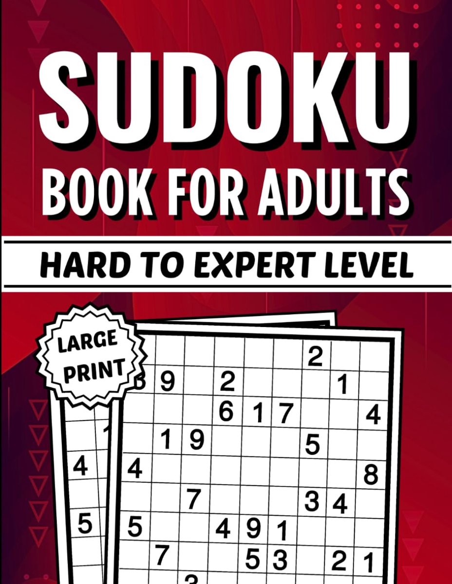 Grote Letter Sudoku Puzzelboek Moeilijk tot Expert voor Volwassenen en Senioren