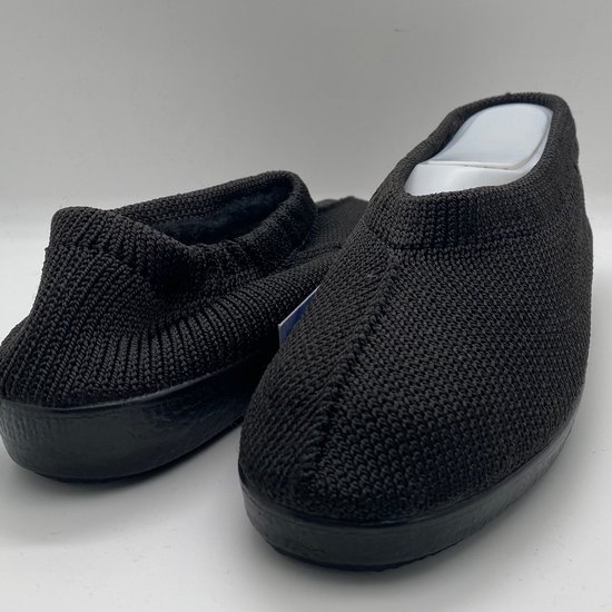 Chaussure portugaise tricotée doublée - Noir - Taille 36 - Mocassins - Pantoufle