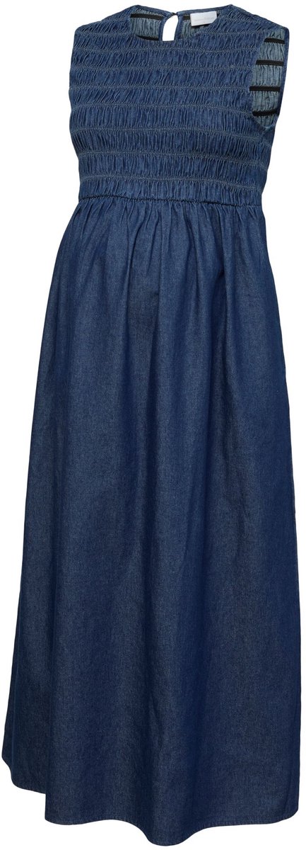 Mamalicious Mama Licious Jurk MLLULLA Zwangerschapsjurk Dark Blue Denim 1
