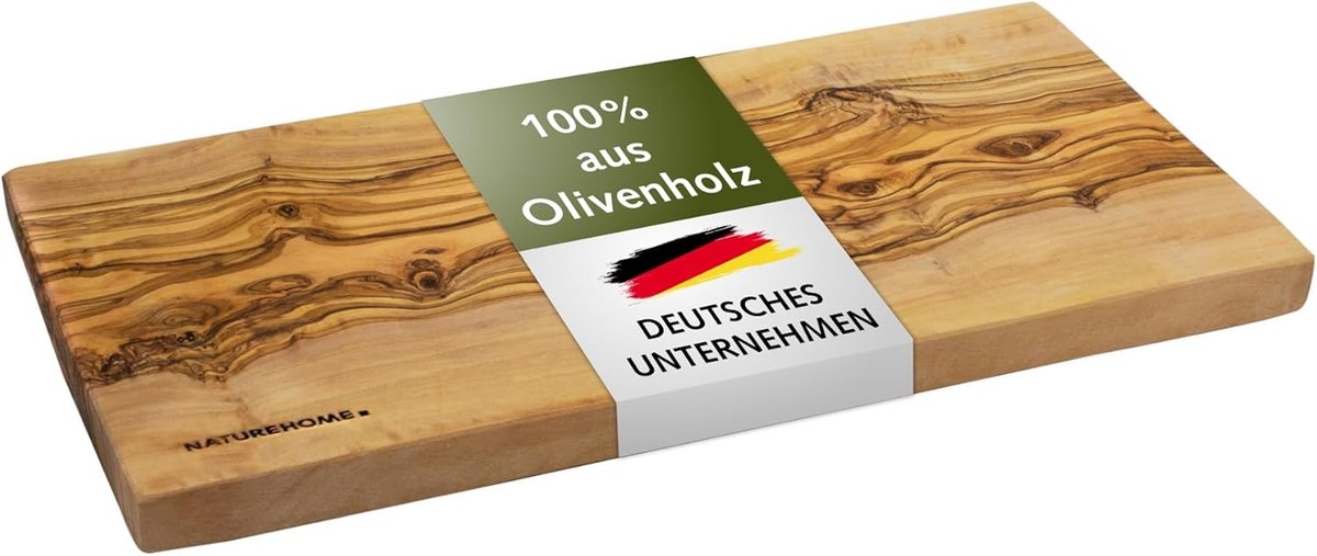 Dikke Snijplank van Massief Olijfhout - Groot en Duurzaam Keukenaccessoire