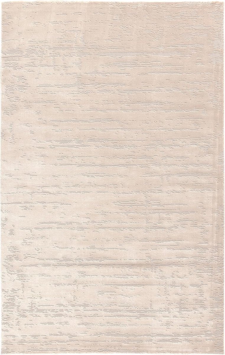 Zacht Laagpolig Vloerkleed Beige 120x170 cm - Modern Woonkamer Tapijt & Geschikt voor Vloe