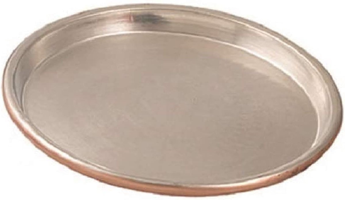 Ronde Bakvorm Koper Vertind 30 cm – Professionele Taartvorm met Rand