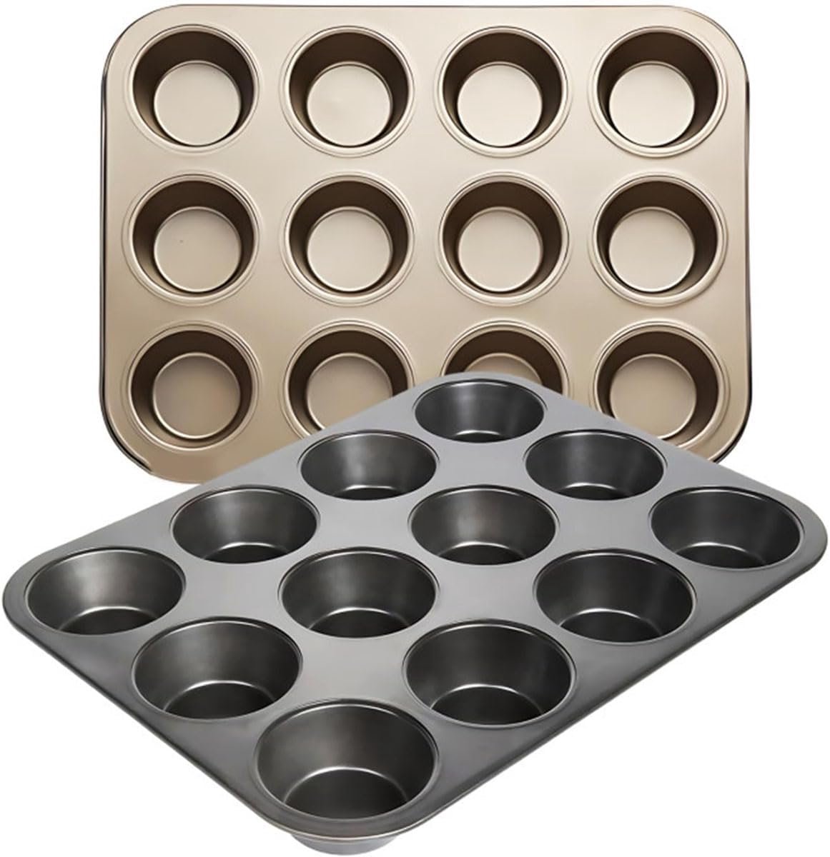 Bakvorm voor 12 muffins of cupcakes met antiaanbaklaag 35 x 26 cm