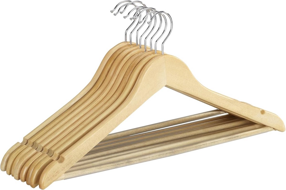 Set van 8 Kledinghangers Eco Nature - Duurzame Hangers voor Garderobe