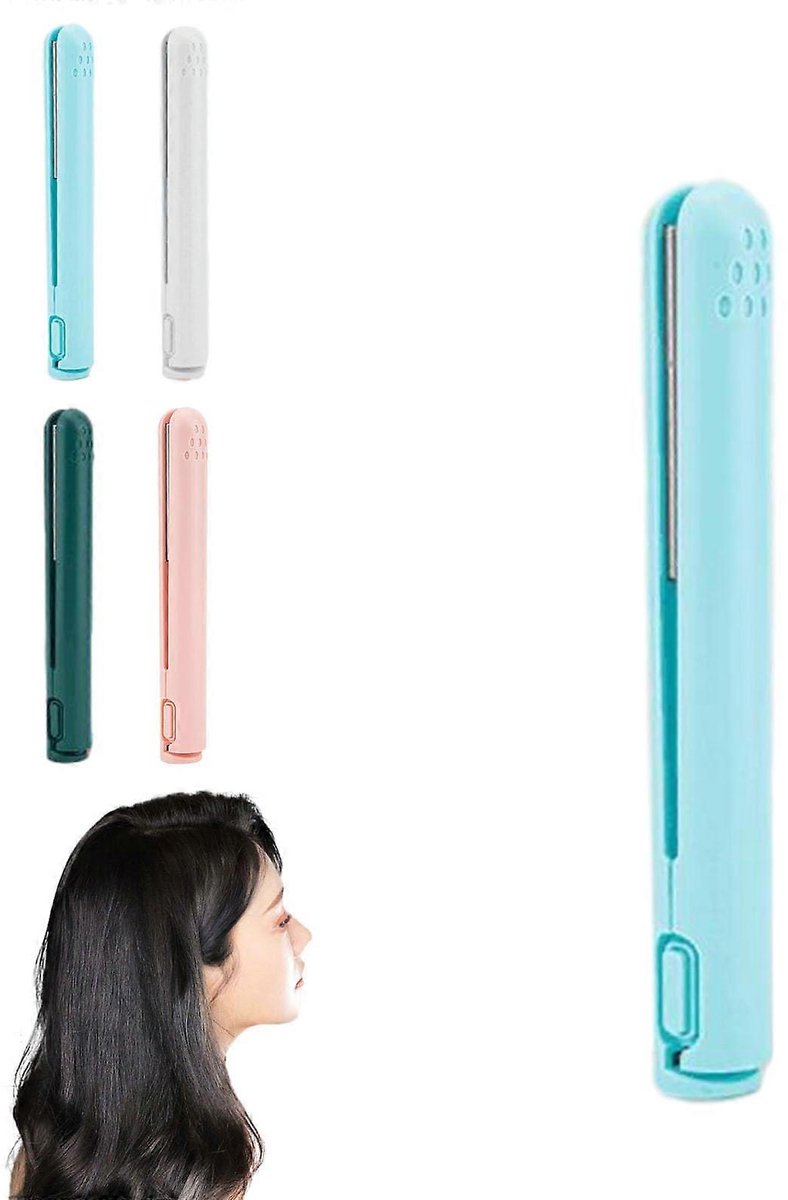 Zouma Mini USB Krultang Keramisch Blauw voor Kort Haar - Zouma - €29,49