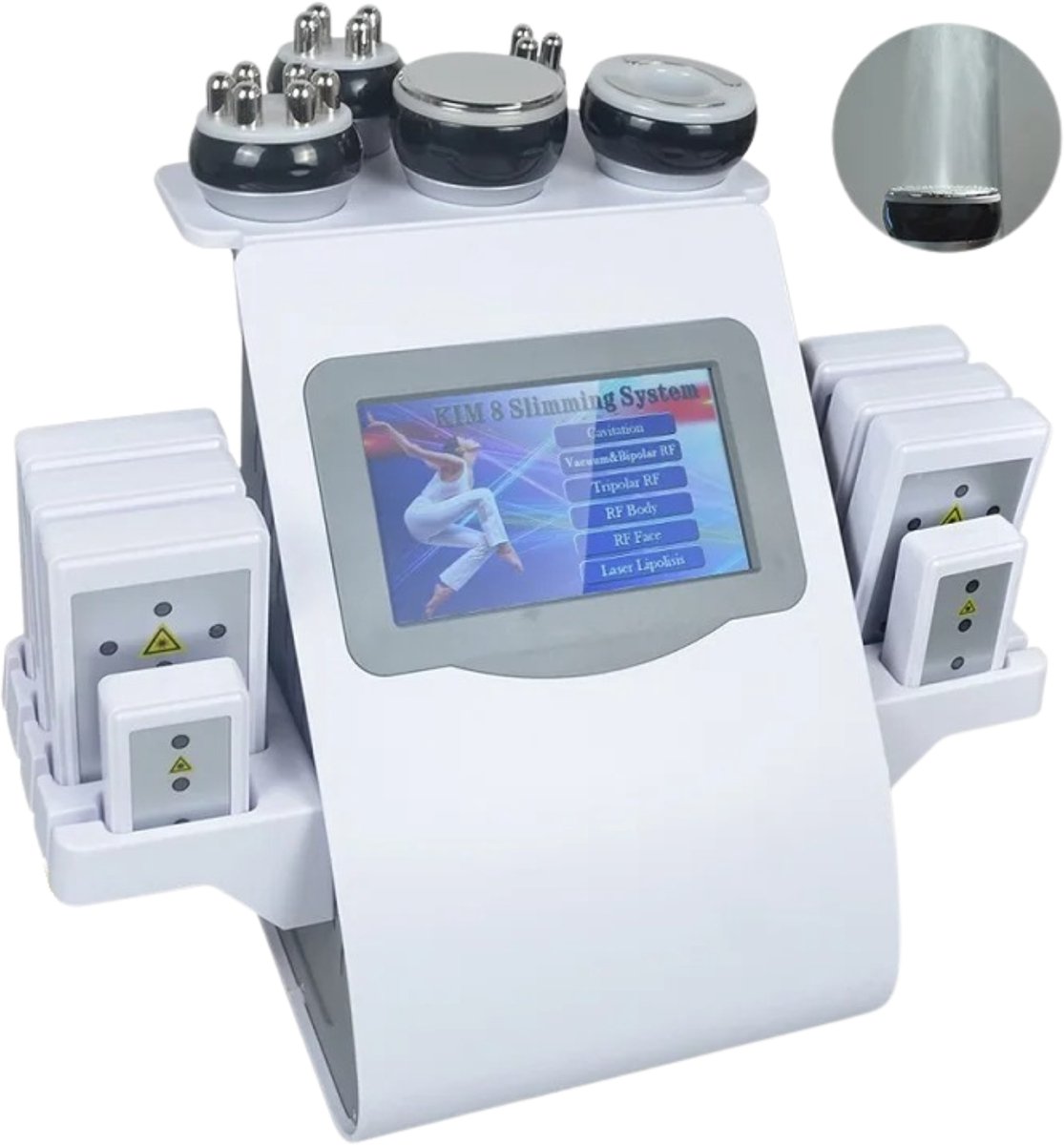 Norvia - Lipo Laser - Ultrasone Vet Verbranding - 40 kHz Geluid - Lasertherapie - Vetverbranding/Lichaamsvormgeving - Vacuüm RF
