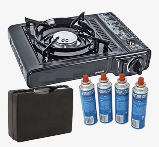 Draagbare Gasfornuis - camping kookstel - outdoor - 4 gasflessen