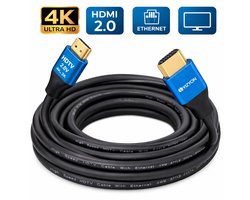 VIZYON Hdmi Kabel 2.0 High Speed 30 m - Supports -4K - 3D - Voor TV - Nintendo Switch - PS5 - Xbox - DVD - Laptop - Tablet - PC - Monitor - Beamer TV Box - Projector 4K@60 Hz - Male to Male - 30m Zwart