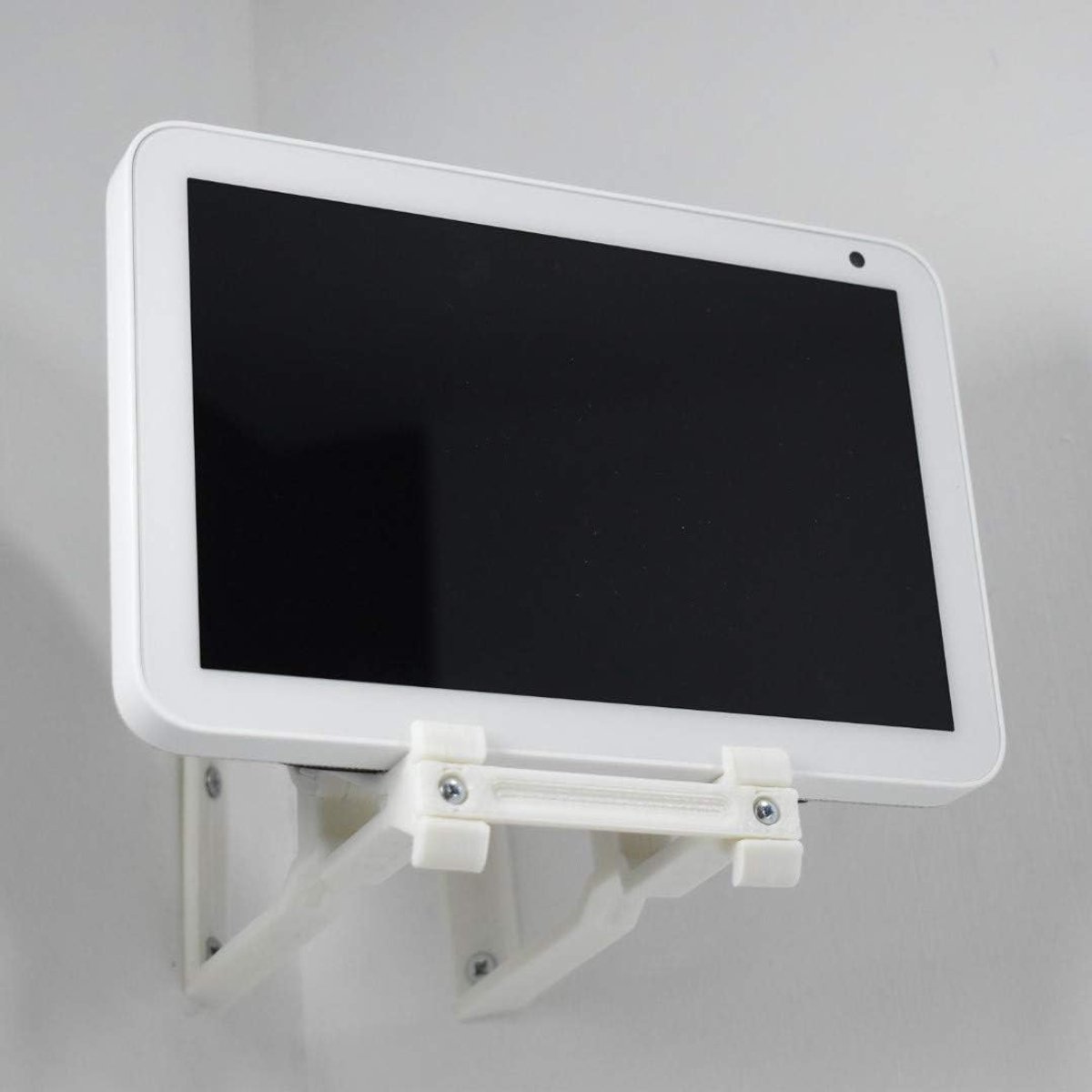 Verstelbare Hoek- en Wandmontagebeugel voor Echo Show 8 - Kantelbaar en Staand Gebruik