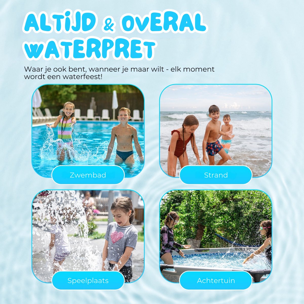 Pumpify Elektrisch Waterpistool – Buitenspeelgoed – Super Soaker – Waterspeelgoed – Met Flits Bij Ieder Schot - Automatisch Waterpistool – Watergeweer – Speelgoed – 4 Jaar – 5 Jaar – 6 jaar – 7 jaar – 8 jaar – Glock – Waterblaster – Blauw Mini — afbeelding 3