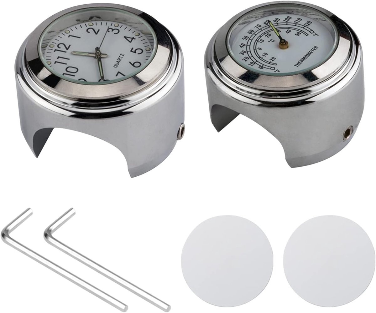 Universeel Motorfiets Stuurhorloge en Thermometer Waterdicht